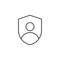 profile security lock icon vector Royalty Free Stock Photo