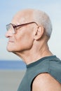 Profile of a senior man Royalty Free Stock Photo