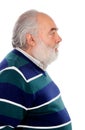 Profile of senior man with beard Royalty Free Stock Photo