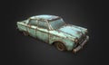 An Old Vintage Rusty Car (3D Model)