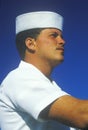 Profile of a US Sailor Royalty Free Stock Photo