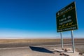 Tropic of Capricorn sign and text space in the sky, Atacama Desert, Chile - South America Royalty Free Stock Photo