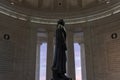 A profile view of the statue of Thomas Jefferson Royalty Free Stock Photo