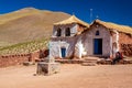 Straw roof church at Machuca village near San Pedro de Atacama