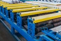 Profiling rolls of metal sheet profile forming machine Royalty Free Stock Photo