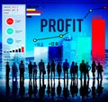 Profit Benefit Financial Income Growth Concept Royalty Free Stock Photo