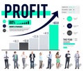 Profit Finance Data Analysis Money Accumulation Concept