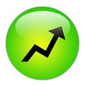 Profit income increase Button Symbol Icon Monogram