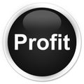 Profit premium black round button