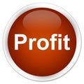 Profit premium brown round button