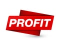 Profit premium red tag sign