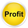 Profit premium yellow round button