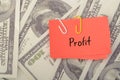 Profit refers to the financial gain or positive difference between the total revenue generated from selling goods, providing