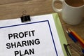 Profit sharing plan concept
