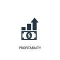 Profitability icon. Simple element Royalty Free Stock Photo