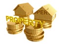 Profitable home investment icon Royalty Free Stock Photo
