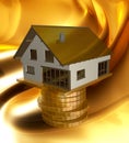 Profitable home investment icon Royalty Free Stock Photo