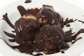 Profiterole, french dessert Royalty Free Stock Photo