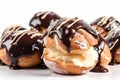 Profiteroles chocolate food. Generate Ai Royalty Free Stock Photo