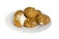 profitrolls on a plate Royalty Free Stock Photo