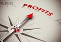 Profits Growth - Make Money Royalty Free Stock Photo