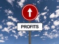 Profits sign Royalty Free Stock Photo