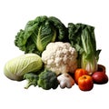 Fresh vegetables on a white background Royalty Free Stock Photo