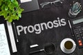 Prognosis on Black Chalkboard. 3D Rendering. Royalty Free Stock Photo