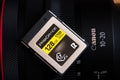 ProGrade Digital CFexpress Type B Memory Card 128 GB Royalty Free Stock Photo