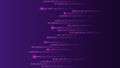 Program code. Computer background of numbers. Analytics, sorting, structuring, information transfer. Purple background with data Royalty Free Stock Photo