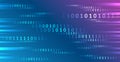 Program code. Computer background of numbers. Flying data illustration. Analytics, sorting, structuring, transferring information Royalty Free Stock Photo