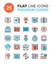 Program Coding Icons Royalty Free Stock Photo