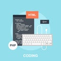 Program Coding vector illustration concept