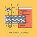 Program Coding vector illustration concept