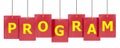 Program tag banner Royalty Free Stock Photo
