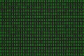 Program datum background. Green programming binary coding. Matrix