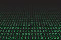 Program datum background. Green programming binary coding. Matrix vector Royalty Free Stock Photo