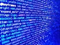 Program development concept. Writing program code on computer. Php language and coding function developer. Web server data on a Royalty Free Stock Photo