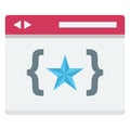 Program development, software development Color Vector icon which can easily modify or edit Royalty Free Stock Photo