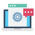 Program development, software development Color Vector icon which can easily modify or edit Royalty Free Stock Photo