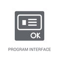 Program Interface icon. Trendy Program Interface logo concept on Royalty Free Stock Photo