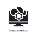 program interface isolated icon. simple element illustration from programming concept icons. program interface editable logo sign