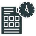 Program management, project deadline .  Vector icon which can easily modify or editable Royalty Free Stock Photo