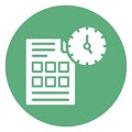 Program management, project deadline .   Vector icon which can easily modify or editable Royalty Free Stock Photo
