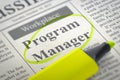 Program Manager Join Our Team. 3D.