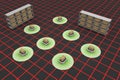 The program of the transportation system. An automatic delivery system. A robot that works tirelessly. Conveyance system in the