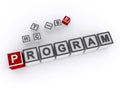 program word block on white
