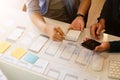 Programer Team working development software with UX UI project i