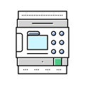programmable logic controller color icon vector illustration Royalty Free Stock Photo