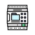 programmable logic controller color icon vector illustration
